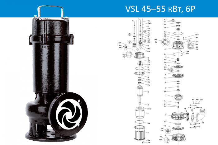 Vandjord VSL 45-55кВт, 6P