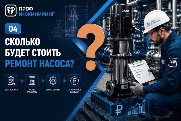 Сколько будет стоить ремонт насоса?