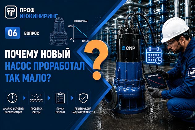 Почему новый насос проработал так мало? Причины раннего выхода из строя насосного оборудования