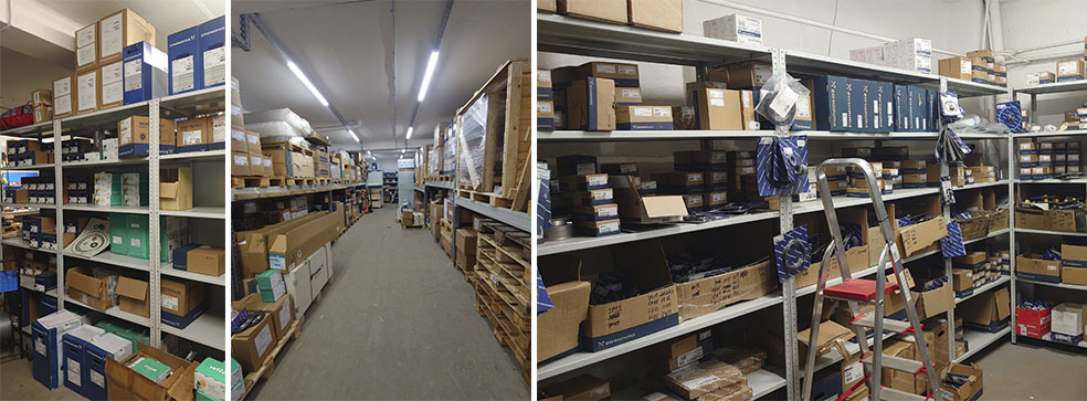 Собственный склад запчастей