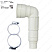 Патрубок резиновый с хомутами Grundfos Kit, Rubber parts D-2, 97775367