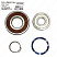 Комплект подшипников Grundfos Kit, Bearing, large SE1/SEV Fr. B, 96690703