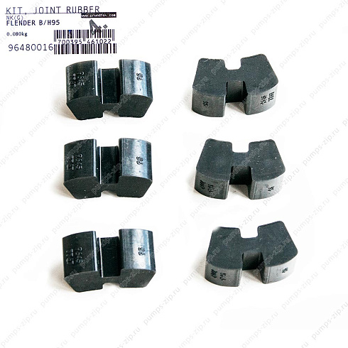 Резиновые вставки Grundfos Kit, Joint rubber parts Flender B/H 95, 96480016
