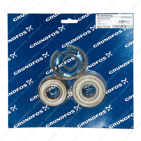 Комплект подшипников Grundfos Kit, Ball bearing complete, 6205 / 6305, MG90, 96279794
