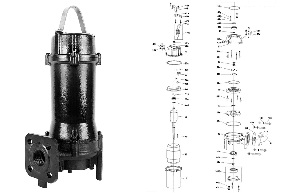 Vandjord SG.40 (A) 0,75-1,1кВт, 3-фаз
