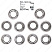 Щелевое уплотнение, упаковка (10 шт.) Grundfos Bulk, Neck ring cpl, 96547441