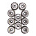 Упаковка промежуточных камер с подшипником Grundfos Intermediate chamber cpl. with bearing N, bulk, 10шт, 96538854
