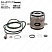 Комплект уплотнения вала Grundfos Kit, Shaft seal cartridge Frame B/C FKM, 96645275