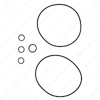 Комплект уплотнения Grundfos Kit, Gasket FKM CR/I/N 1s/1/3/5, 96455091