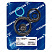 Комплект уплотнений Grundfos Kit, Gaskets UPS200 3ph UPE2000 C/D, 96406940