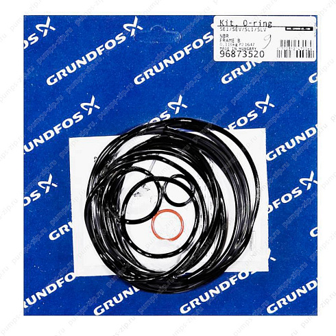Комплект уплотнительного кольца Grundfos Kit, O-rings Frame B, NBR, 96873520