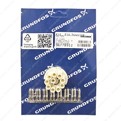 Силовой разъём Grundfos pin housing 10 pole complete, SE1, SEV, Fr. C,D, 96778912