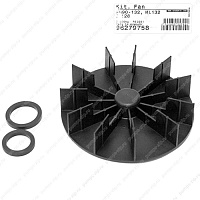 Вентилятор электродвигателя Grundfos Fan, D 128, MG 90-132, ML 132, 96279758