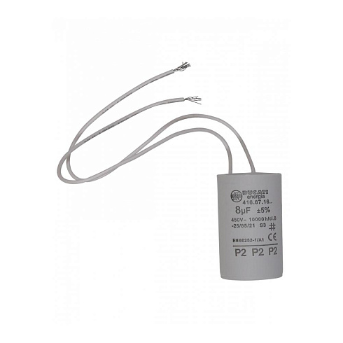 Конденсатор Grundfos 8мкФ Capacitor C-3/D-2, 97775375