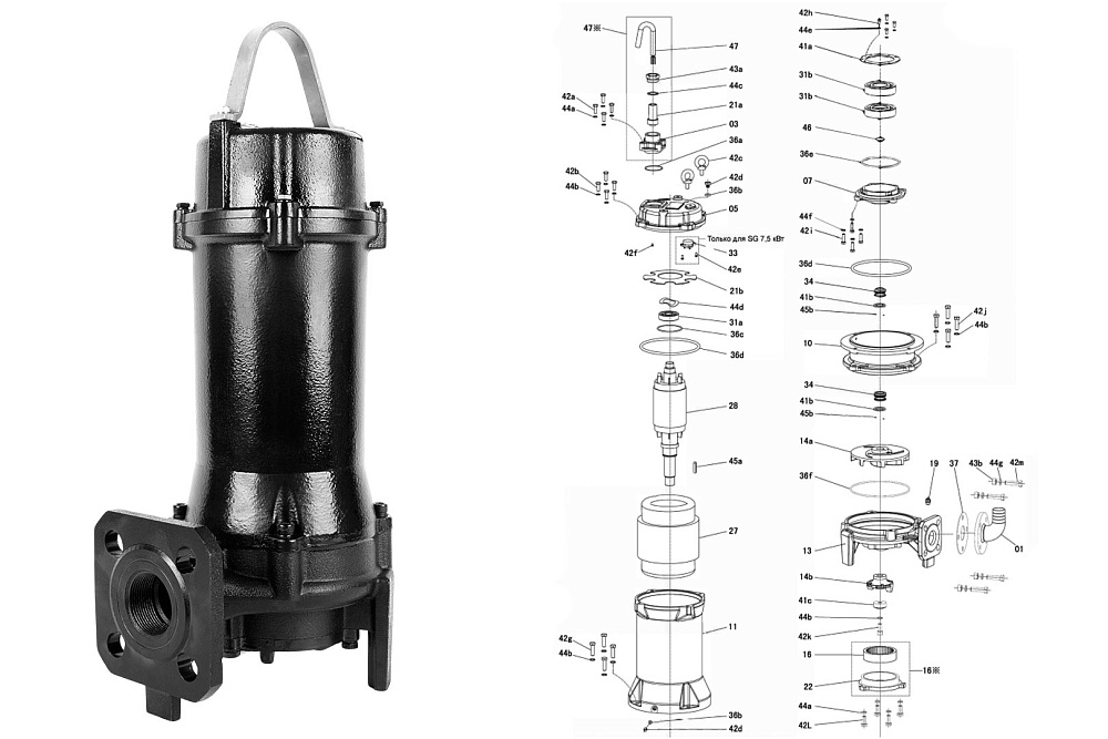 Vandjord SG.50 7,5-11кВт, 2P