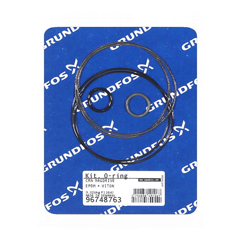 Комплект уплотнительного кольца Grundfos Kit, O-rings CRN Magdrive, EPDM + VITON, 96748763