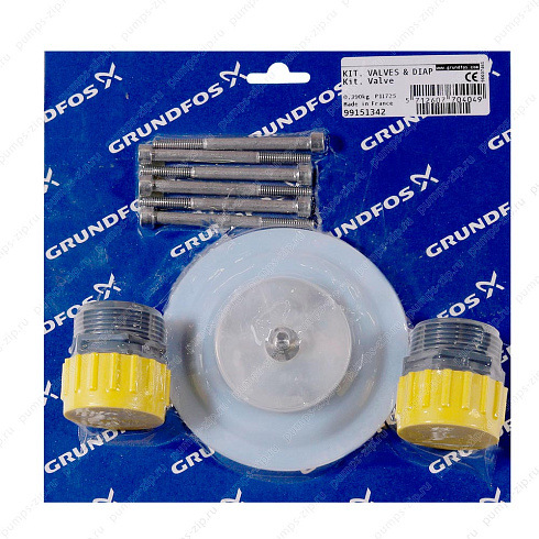 Комплект мембраны и клапанов Grundfos Kit, valve/diaph. SD-XL-1-PVC/V/C-1, 99151342