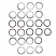 Упаковка фиксаторов уплотнительного кольца Grundfos Retainer N, seal ring, upper, bulk, 24шт, 99490747