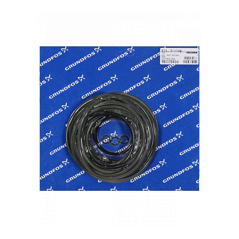 Комплект уплотнительного кольца Grundfos Kit, O-ring set for dry motor NBR, 98119450