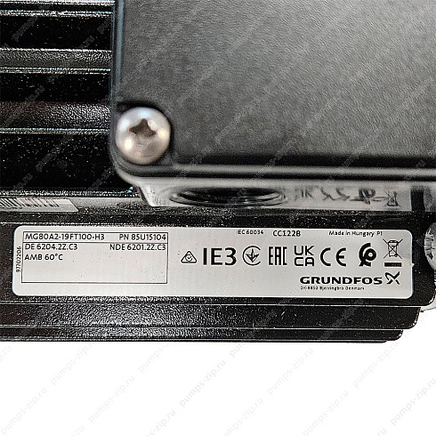 Электродвигатель Grundfos Spare motor 85U15104 MG080A-2 0.75KW, 85904524