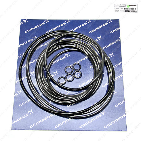 Комплект уплотнительных колец для электродвигателя Grundfos Kit, O-rings for motors S Fr 62, 96294831