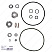 Комплект прокладок и уплотнений Grundfos Gasket/seal kit CM10/15/25-AQQE/V, 96932445