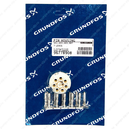 Разъем силовой в корпус Grundfos Kit, Pin housing 7 pole complete, 96778908