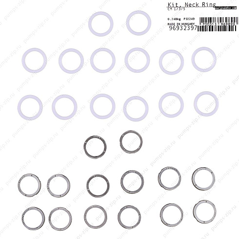 Комплект щелевых уплотнений Grundfos Repair kit, Neck Ring CM1/3/5, 96932397