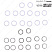 Комплект щелевых уплотнений Grundfos Repair kit, Neck Ring CM1/3/5, 96932397