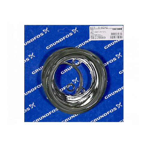 Комплект уплотнительного кольца Grundfos Kit, O-ring F52 set for wet motor FKM, 98119449