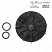 Вентилятор электродвигателя Grundfos Fan, D 128, MG 90-132, ML 132, 96279758